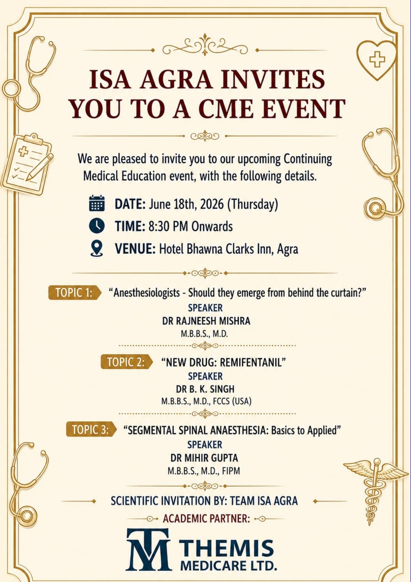 ISA UP State - Academic Activity - CME on Advanced Anesthesia Techniques