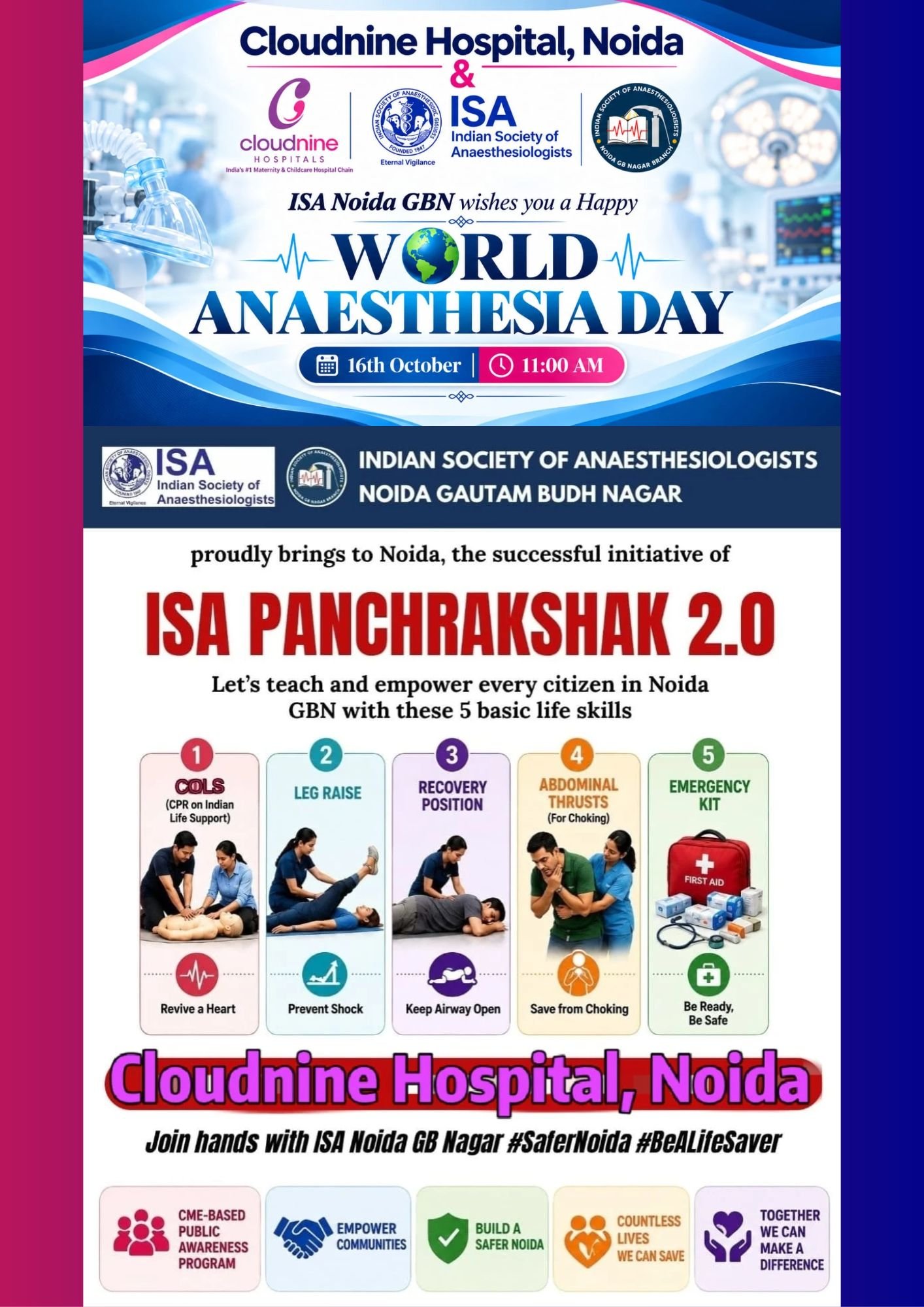 ISA UP State - Academic Activity - WAD 2026 - Cloud9 Hospital, Noida