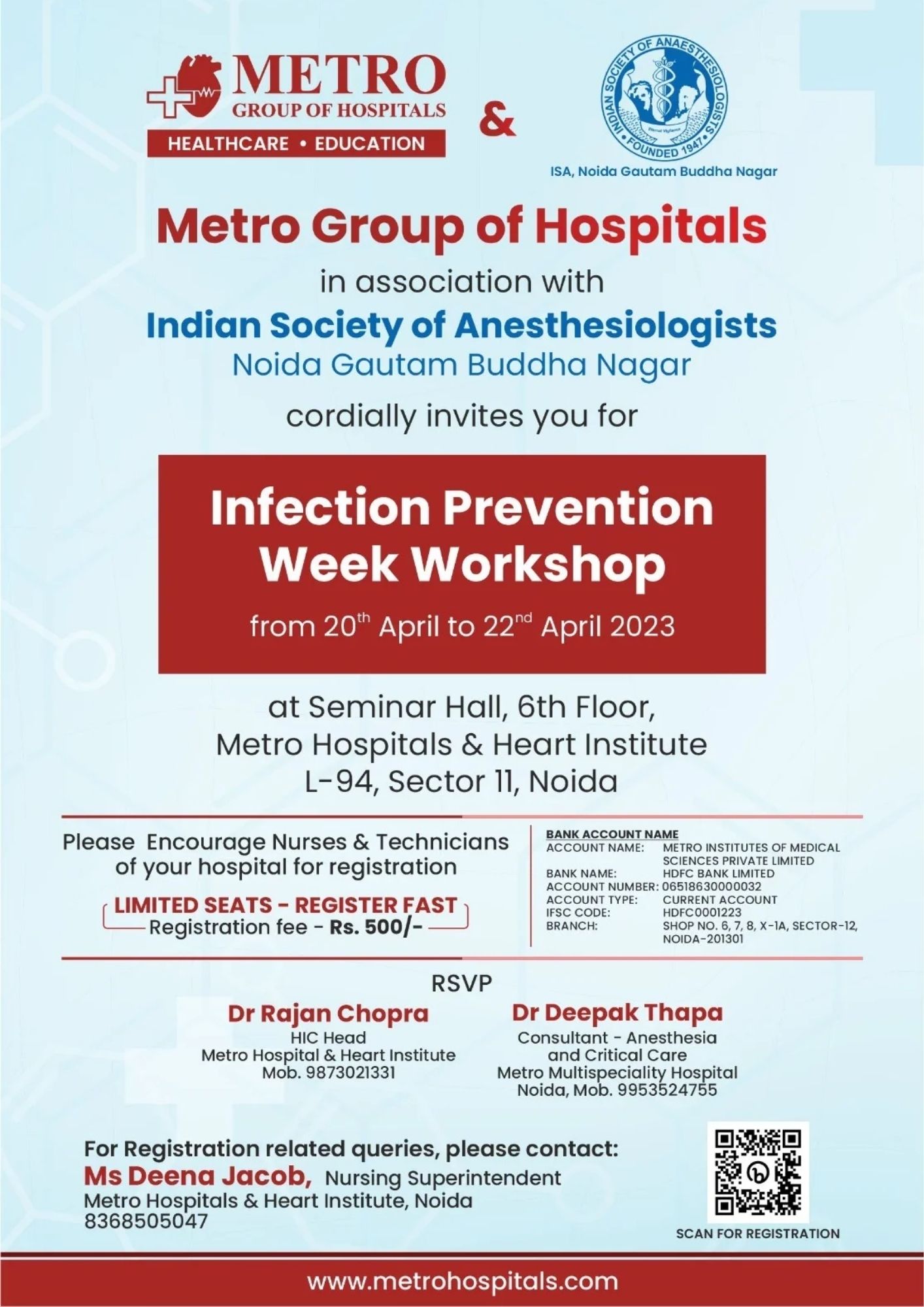 ISA UP State - Academic Activity - Infection Prevention Week Workshop