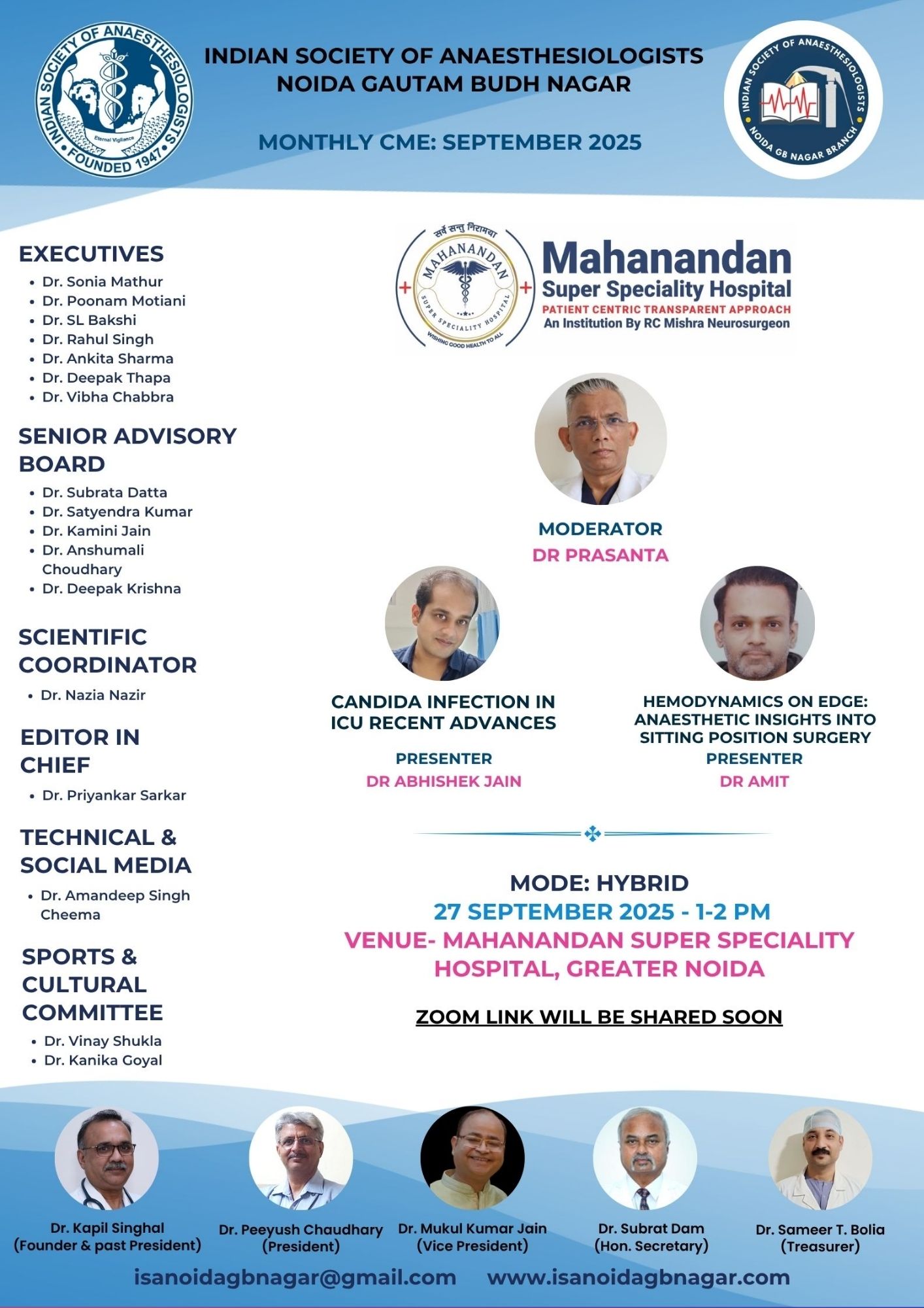 ISA UP State - Academic Activity - Monthly Clinical Meet