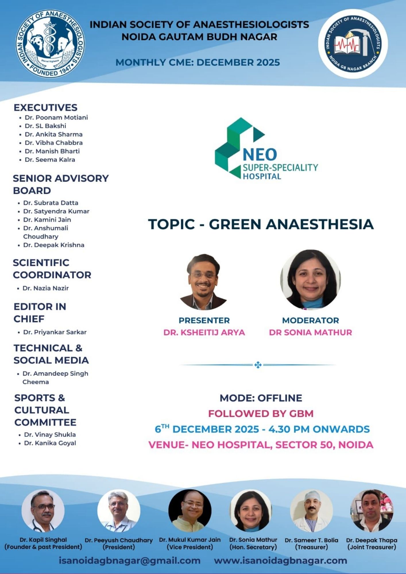 ISA UP State - Academic Activity - Monthly Clinical Meet