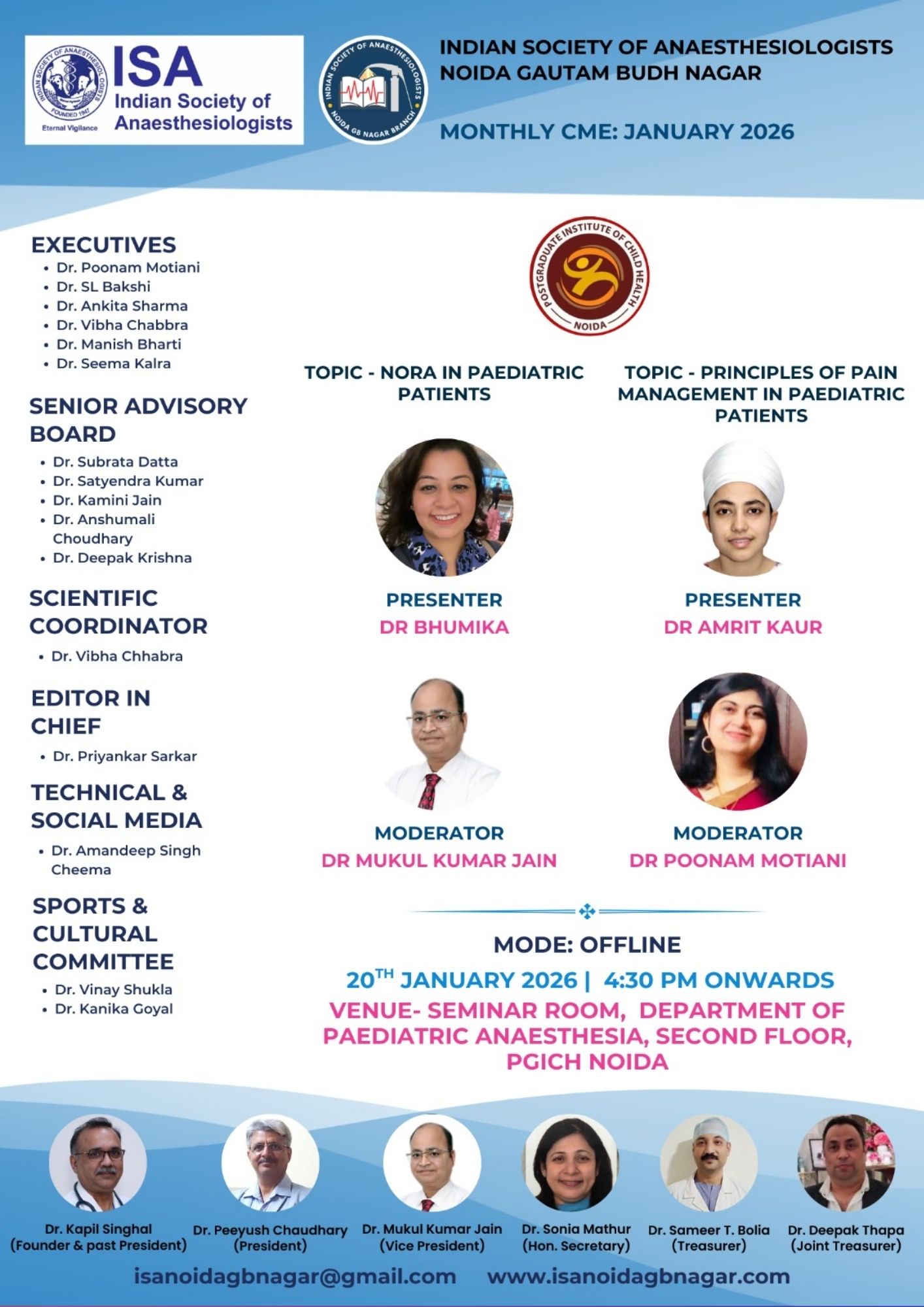 ISA UP State - Academic Activity - Monthly Clinical Meet