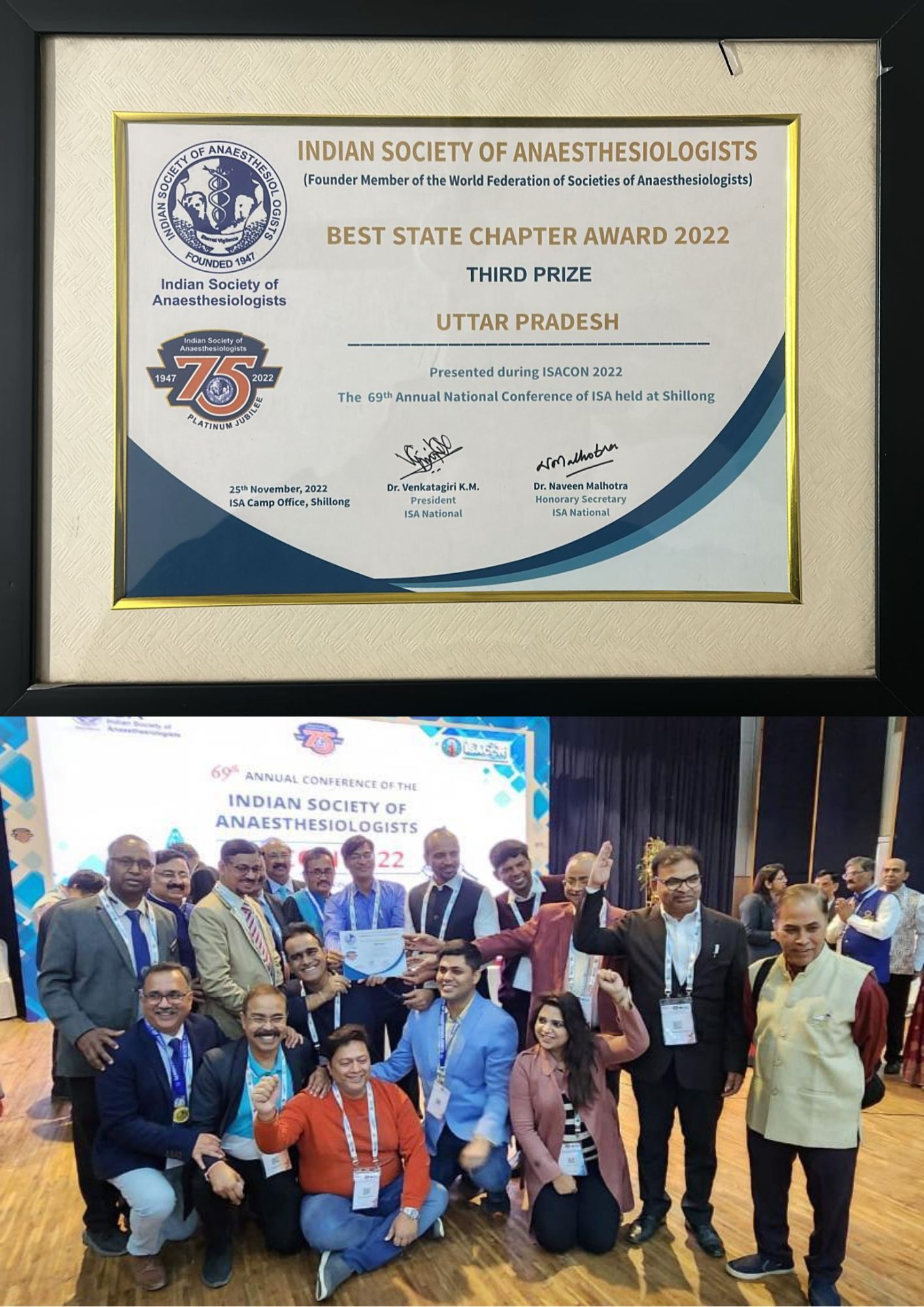 ISA UP State - Achievement Best State Chapter Award 2022